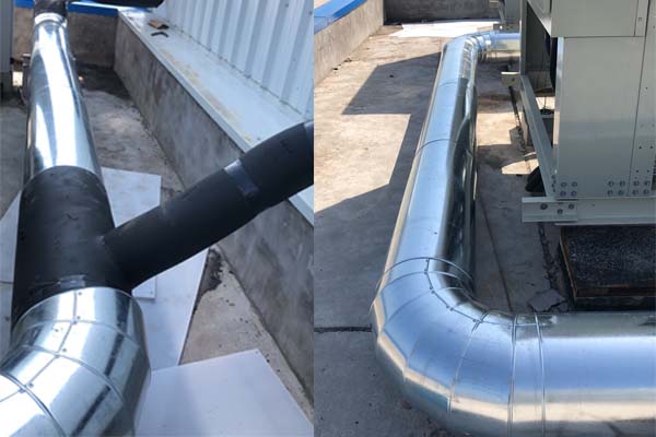 空調模塊機組保溫鐵皮施工中.jpg 空調模塊機組保溫鐵皮施工中.jpg